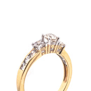 10K Y/G 1.00 CTW Trinity Diamond Ring