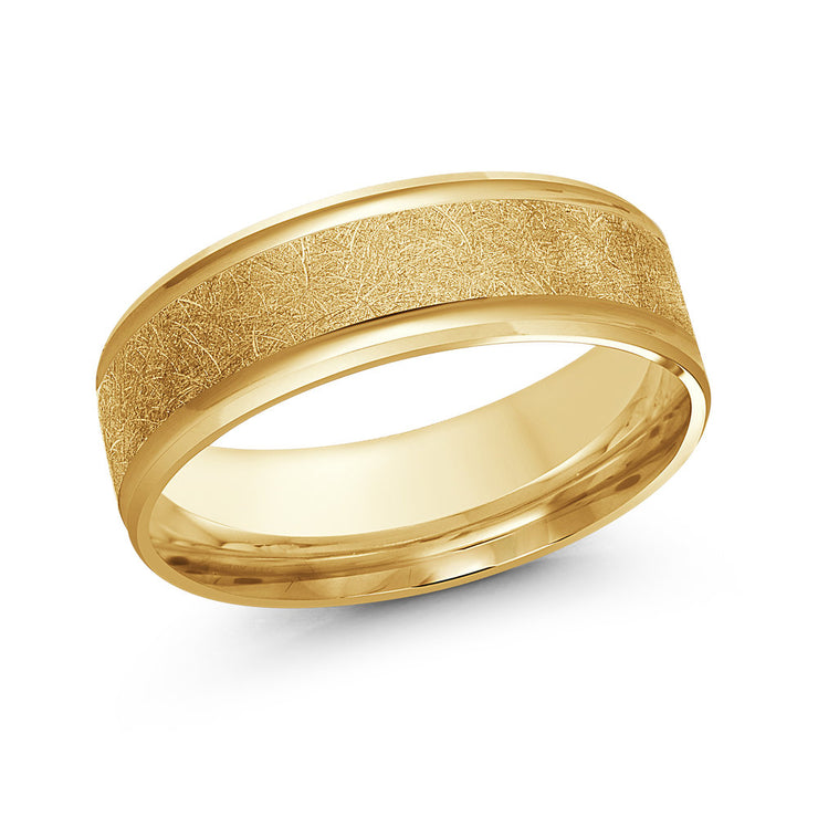 mens-fancy-brushed-finish-metal-wedding-band-yellow-gold-7mm-fame-diamonds