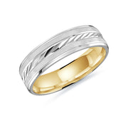 mens-diagonal-carved-brushed-finish-2-tone-wedding-band-6mm-fame-diamonds