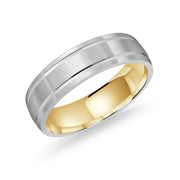 mens-matte-finish-grooved-wedding-band-6mm-yellow-gold-inlay-fame-diamonds