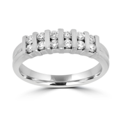 0.36ctw Custom Made Tension Set Fancy Diamond Band