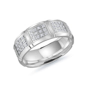 mens-white-gold-groove-4-prong-cluster-diamond-wedding-band-8mm-fame-diamonds