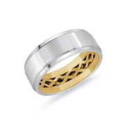 mens-centered-brushed-finish-satin-beveled-carved-yellow-gold-inlay-wedding-ring-8mm-fame-diamonds