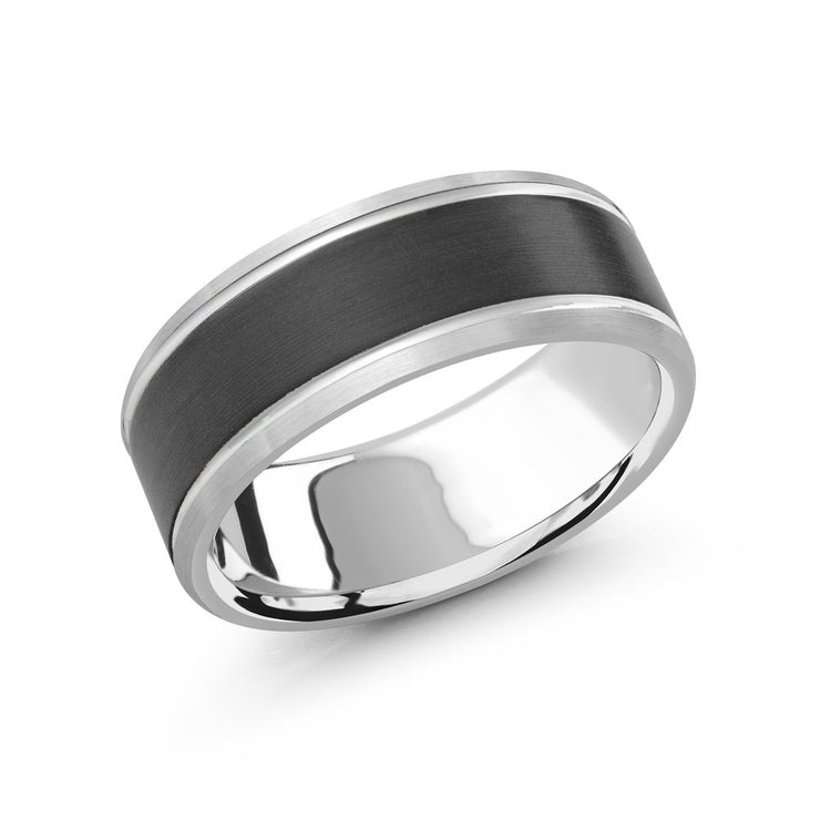 carbon-fiber-14k-white-gold-comfort-fit-mens-metal-wedding-band-8-mm-fame-diamonds