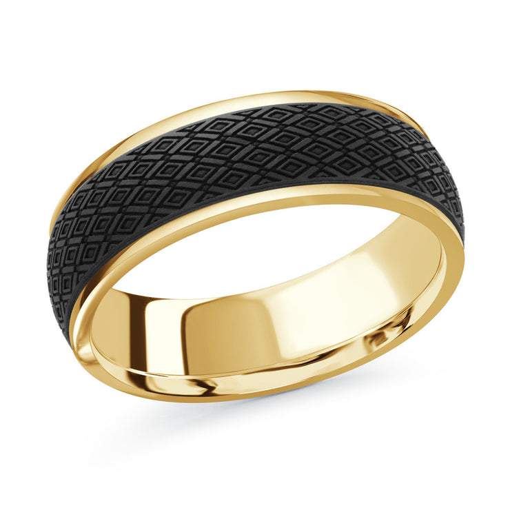 14k-yellow-gold-fancy-motifs-carbon-fiber-men's-wedding-band-fame-diamonds