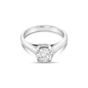 Thick shank Solitaire Diamond Engagement Ring