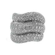 Fancy Custom Made 1.65ctw Snake Diamond Ring