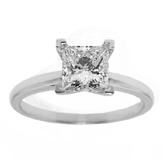 14K WG 1.20 ct Diamond Solitaire Ring GIA 7191870015