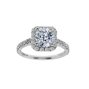18K GIA 1.8ct center stone, total weight 2.20ctw, Gabriel & CO Fancy Diamond Ring, GIA 6155317746