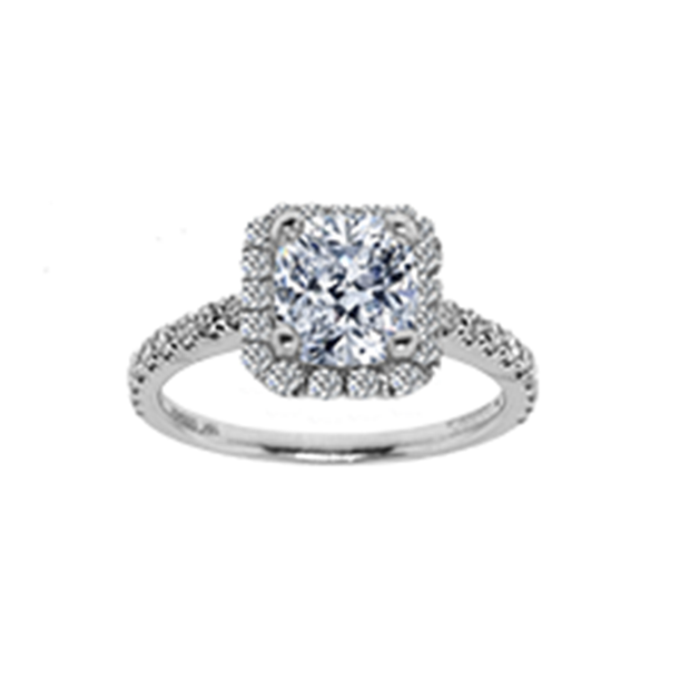 18K GIA 1.8ct center stone, total weight 2.20ctw, Gabriel & CO Fancy Diamond Ring, GIA 6155317746