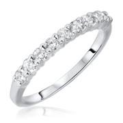 14 K White Gold 1/2 Ctw diamond band