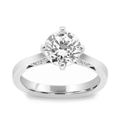 Platinum 1.20ct GIA 3205711587 Center Diamond 1.30ctw, Diamond Solitaire Engagement Ring