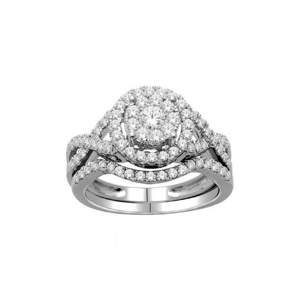 1.00-ctw-Round-Cluster-Double-Halo-Engagement-Diamond-Ring-set-Fame-Diamonds