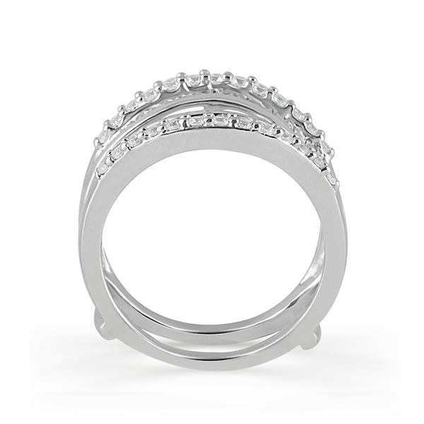 two-row -round-brilliant-cut-baguette-diamond-wrap-solitaire-enhancer-band-fame-diamonds