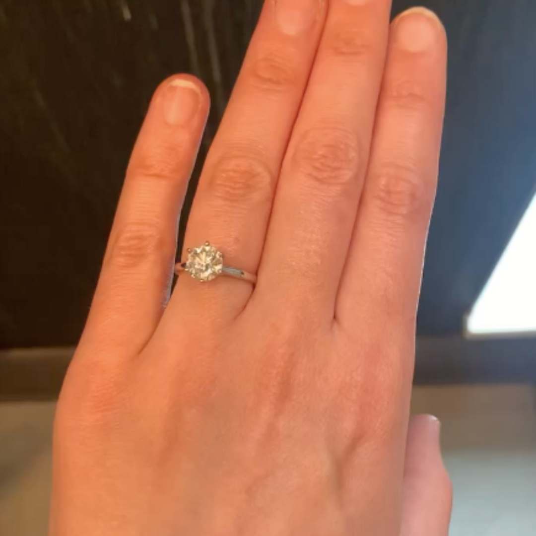 1.35 ct Brilliant Round Cut Pave Halo Stunning Genuine Moissanite Ideal VVS