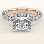 Verragio Traditional TR120HP 14k White Gold 0.45ctw Diamond Engagement Ring