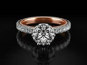Verragio Traditional TR210TR-2T 14K White/Rose Gold 1.00ctw Diamond Engagement Ring