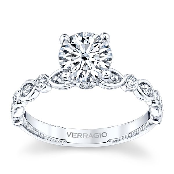 Verragio Classic V-965 14k White Gold 0.20ctw Diamond Engagement Ring