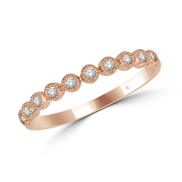 14K White Gold 1/6 Ct. Tw. Diamond Stackable Fashion Band