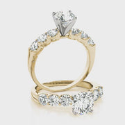 Prong Set Round Diamond Engagement Ring (1.1 CTW)