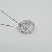 CR-P6309 - 10K White Gold Canadian Diamond Pendant