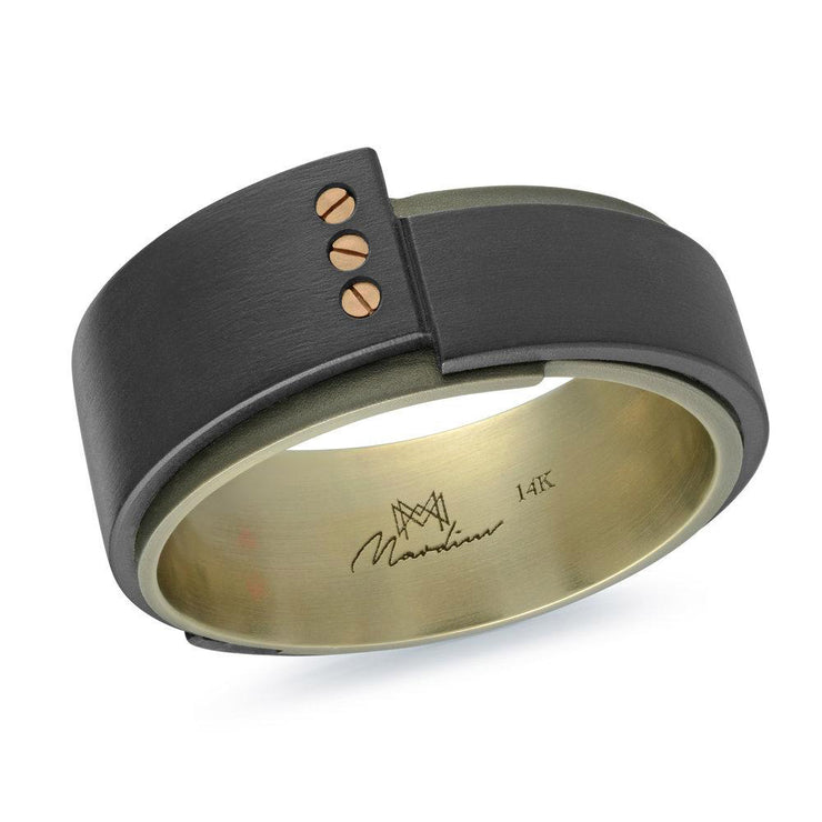 carbon-fiber-14k-yellow-gold-black-strip-mens-metal-band-8mm-fame-diamonds