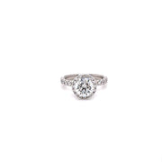 1.35ct IGI Certified Round Brilliant Verragio Diamond Halo Engagement Ring