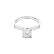 White Gold 4-Prong Classic Solitaire Engagement Ring