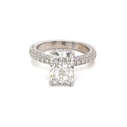 2.50ct Radiant Cut Lab Grown Diamond Engagement Ring