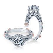 Verragio Parisian DL-107R 14k W/RG 0.55ctw Diamond Engagement Ring