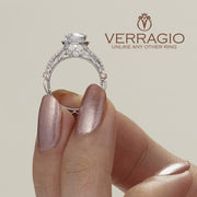 Verragio Parisian DL-107R 14k W/RG 0.55ctw Diamond Engagement Ring