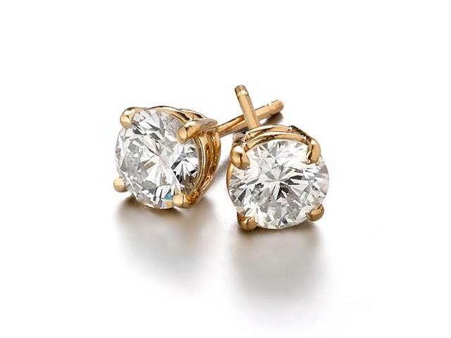 2 ctw IGI Certified Lab grown Diamond Stud Earrings