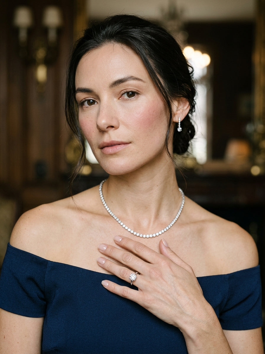 Fine Diamond Jewelry Model Showcase